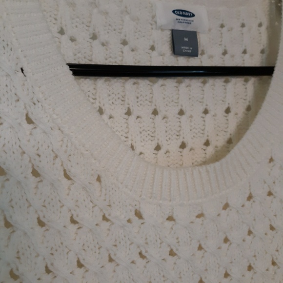 OLD NAVY  "IN A FLURRY"  CREAM SWEATER, M - Picture 4 of 7